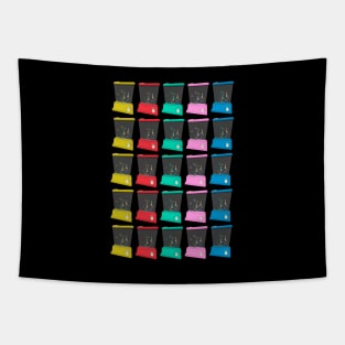 Colorful Waterful Ring Toss Pattern Tapestry