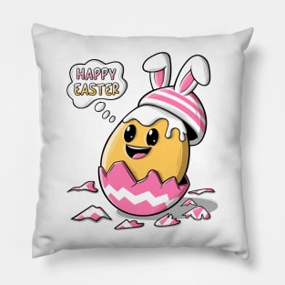 Easter egg with bunny ears Pillow