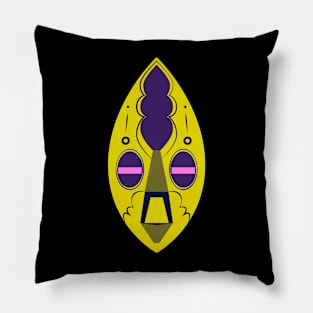 African Festival Mask Pillow