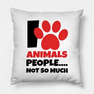 I Love Animals Pillow