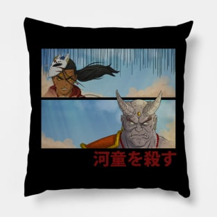 The Fox and the Oni Pillow