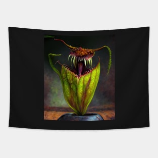 Botanical Carnivore Abstract Pitcher Plant Nepenthes Tapestry