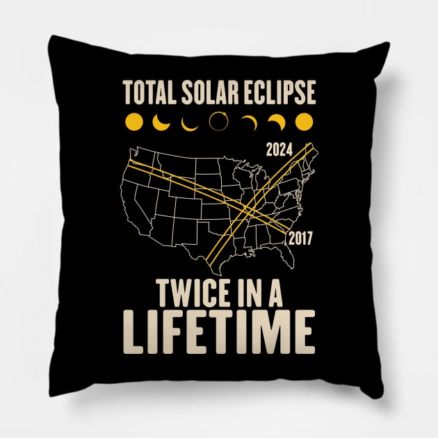 Twice In A Lifetime Solar Eclipse Pillow by maddude