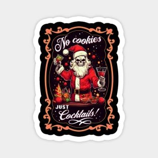 Skull Santa Bartender Magnet