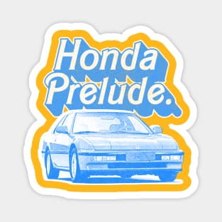 Honda Prelude (Blue) /// Original Retro Design Magnet