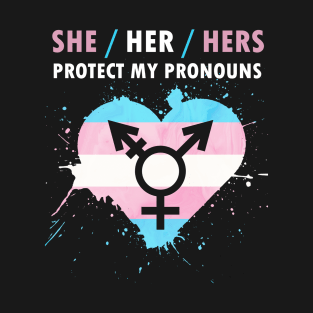 Protect My Pronouns She/Her/Hers For LGBT T-Shirt