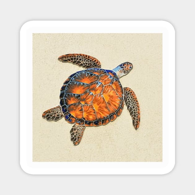 Sea Turtle Magnet by MiljanaVuckovic