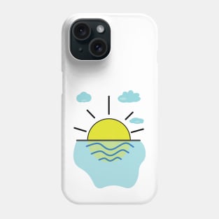 sun and sea Phone Case