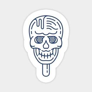 Ice Cream Skull Magnet