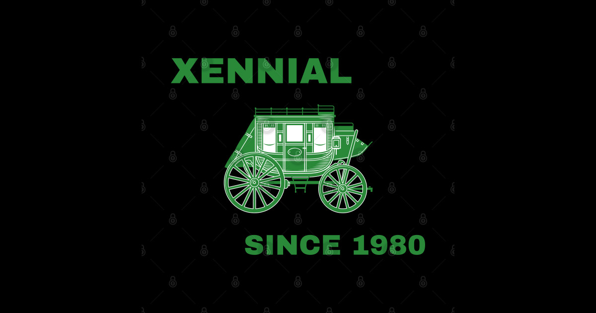 Xennial Since 1980 for the Oregon Trail Generation Xennials Sticker