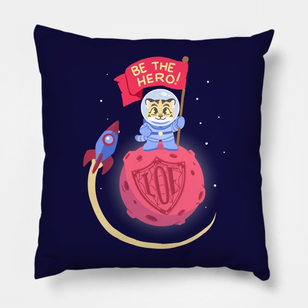 Loey in Space Pillow by The League of Enchantment