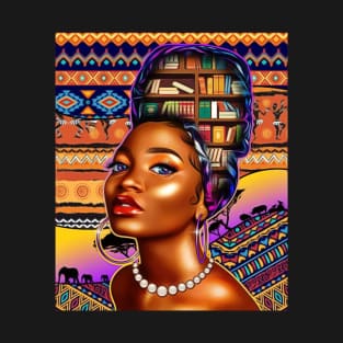 Best Black Women Magic Shirt Afro Black Queen Melanin Read Books Love T-Shirt