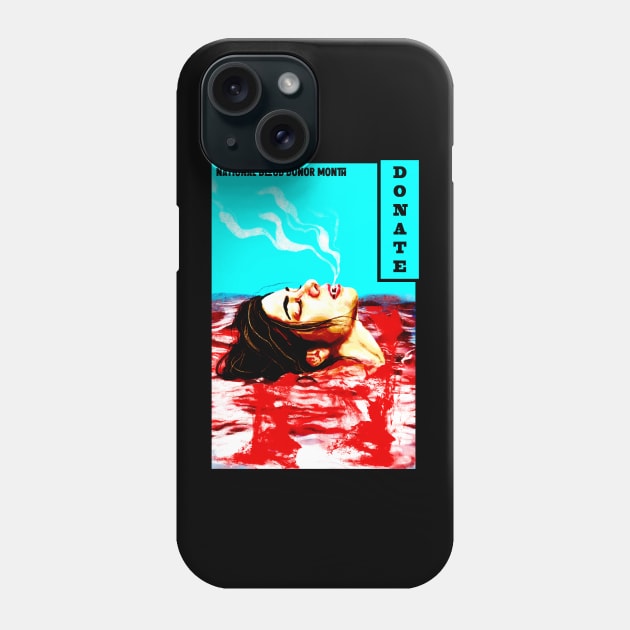 National blood donor month Phone Case by Horisondesignz