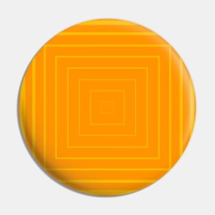 Bullseye Pattern no.6 Alternating Orange and Yellow Lines Pin