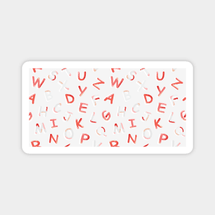 Alphabet letter pattern Magnet