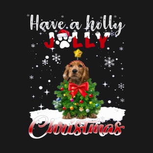 English Cocker Spaniel Have A Holly Jolly Christmas T-Shirt