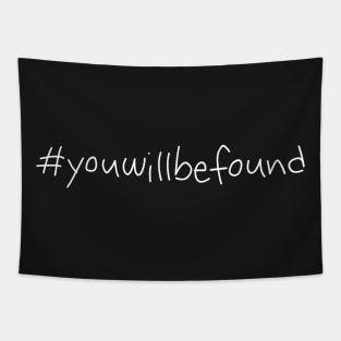 #youwillbefound (black) Tapestry