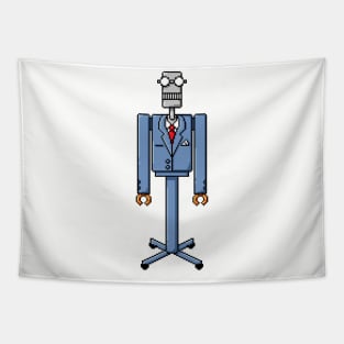 Pixel Robot 155 Tapestry