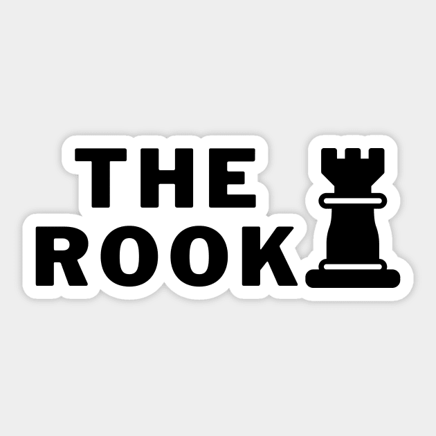 Rook Chess Sticker (Black)