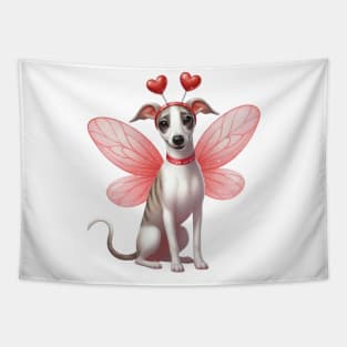 Valentine Fairy Whippet Dog Tapestry