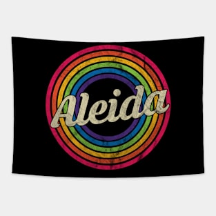 Aleida - Retro Rainbow Faded-Style Tapestry