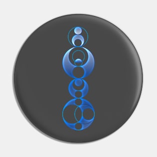 Blue Phases of The Moon Pin