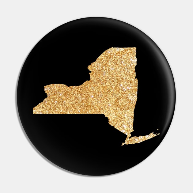 Golden New York Pin by lolosenese