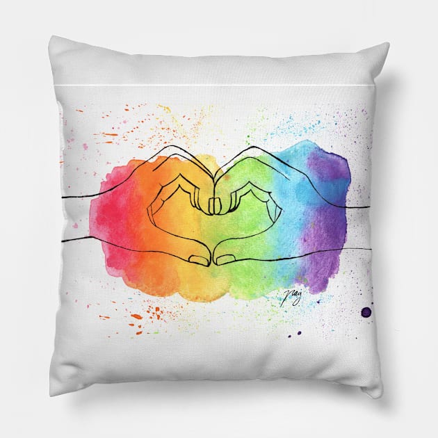 Love is Love Pillow by Akbaly