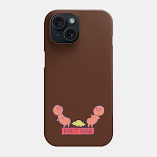 farting so hard "fart war" Phone Case