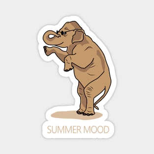 Summer mood of a elephant Magnet