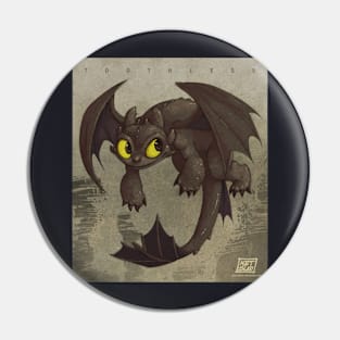 The Friendly Night Fury Pin