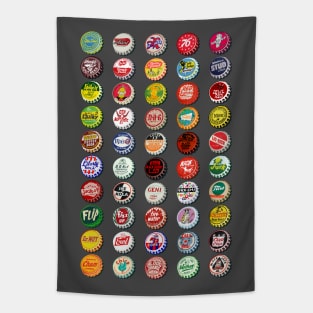 Vintage Bottlecaps Tapestry