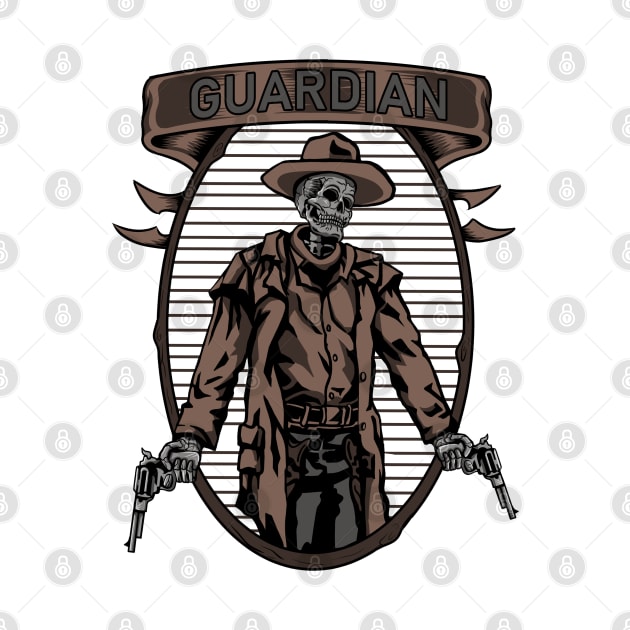 Vintage Skull Cowboy #3 by BLUESIDE