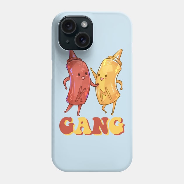 Ketchup and Mustard Funny BFFs Phone Case by Claire Lin