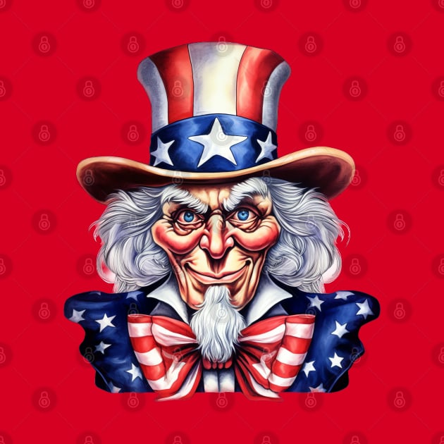 Crazy American Uncle by AI Art Originals