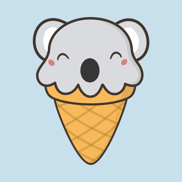 Disover Scrumptious Kawaii Cute Koala Ice Cream - Koala - T-Shirt