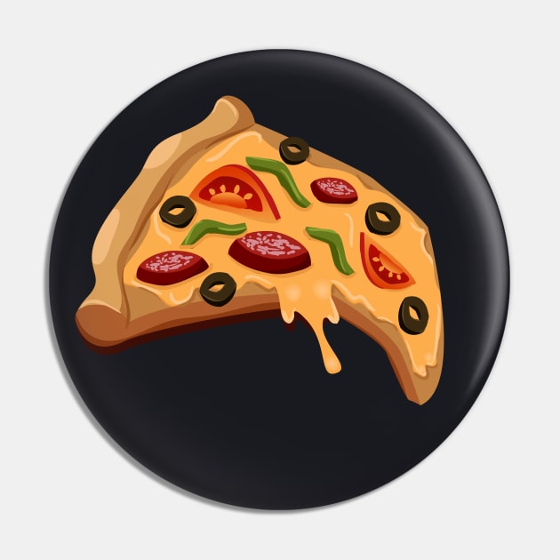 Pizza Piece Pizzeria Pin by Foxxy Merch