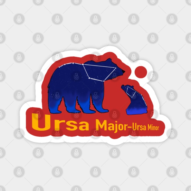 Ursa major ursa minor Magnet by Zagalar