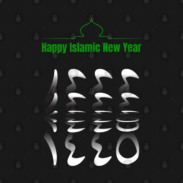 Elegant Arabic Happy Islamic New Hijri Year 1445 by DwiRetnoArt99