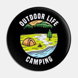 Camping Life Pin