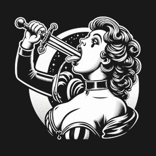 Sword Swallowing Woman T-Shirt