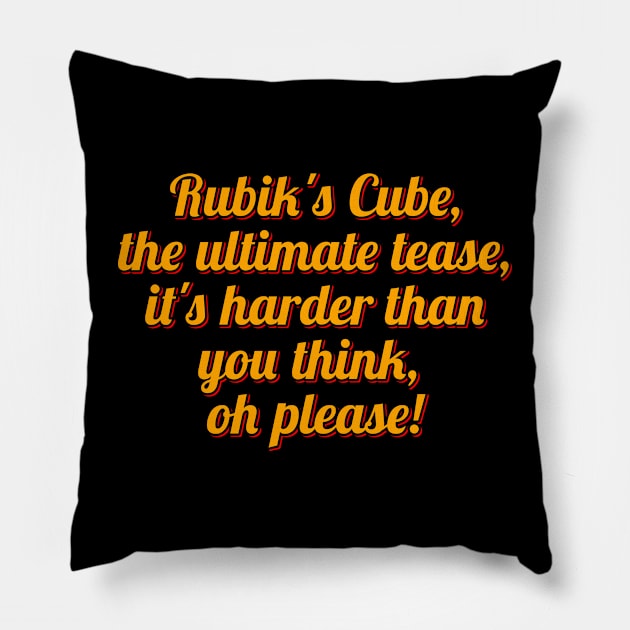 Rubiks Cube Conundrum Pillow by ardp13