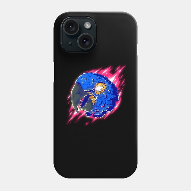 NFTee Blue Macaw Phone Case by Emkay