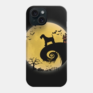 Airedale Terrier Dog Shirt And Moon Funny Halloween Costume Phone Case