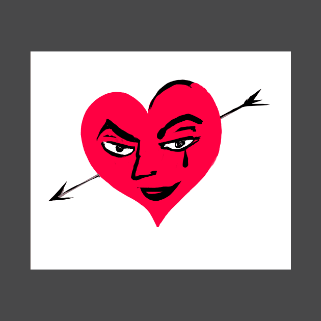 evil red heart by bilavamavka