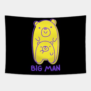 Big Man Father and Son Bear Matching Outfits - Adult Tapestry
