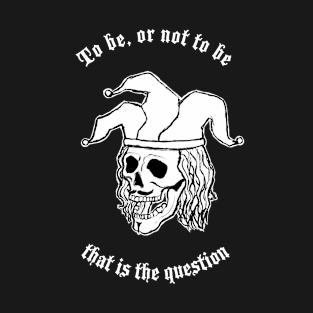 Yorick Shakespeare Black Background T-Shirt