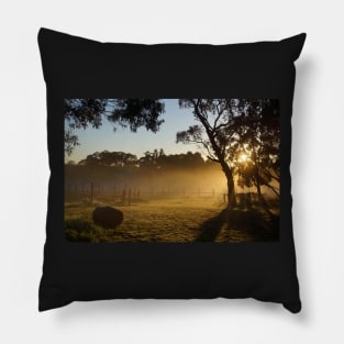 Sunrise over the vines by Avril Thomas at Magpie Springs Pillow