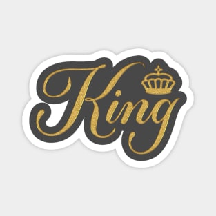 King Gold Crown Magnet