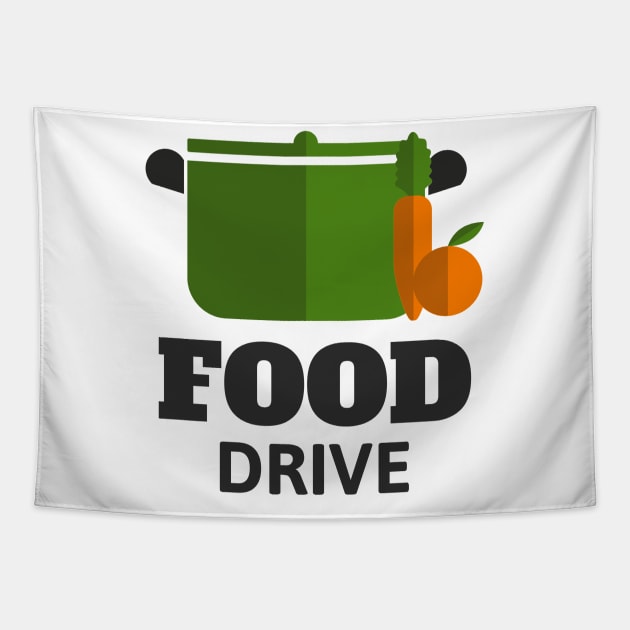 Food drive - Help others in need Tapestry by All About Nerds